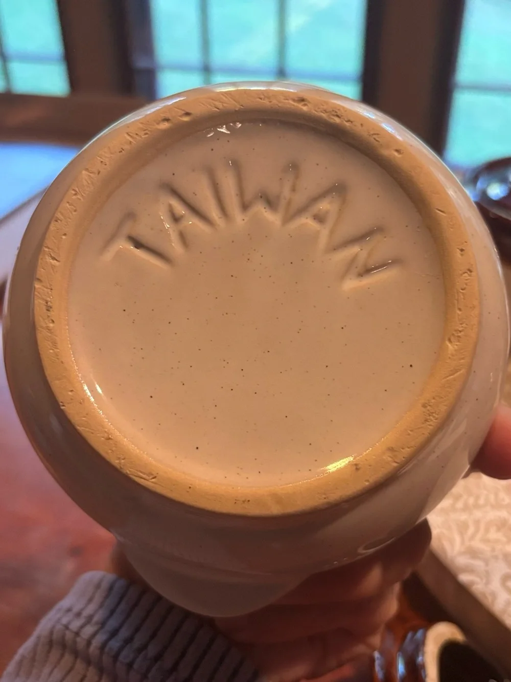 Stoneware crock set made in Taiwan vintage